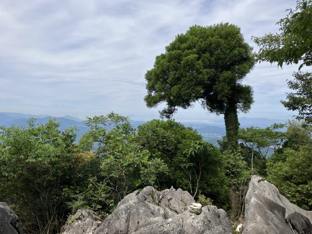 吉見神社 眺望のよいところ 甲佐岳 熊本県