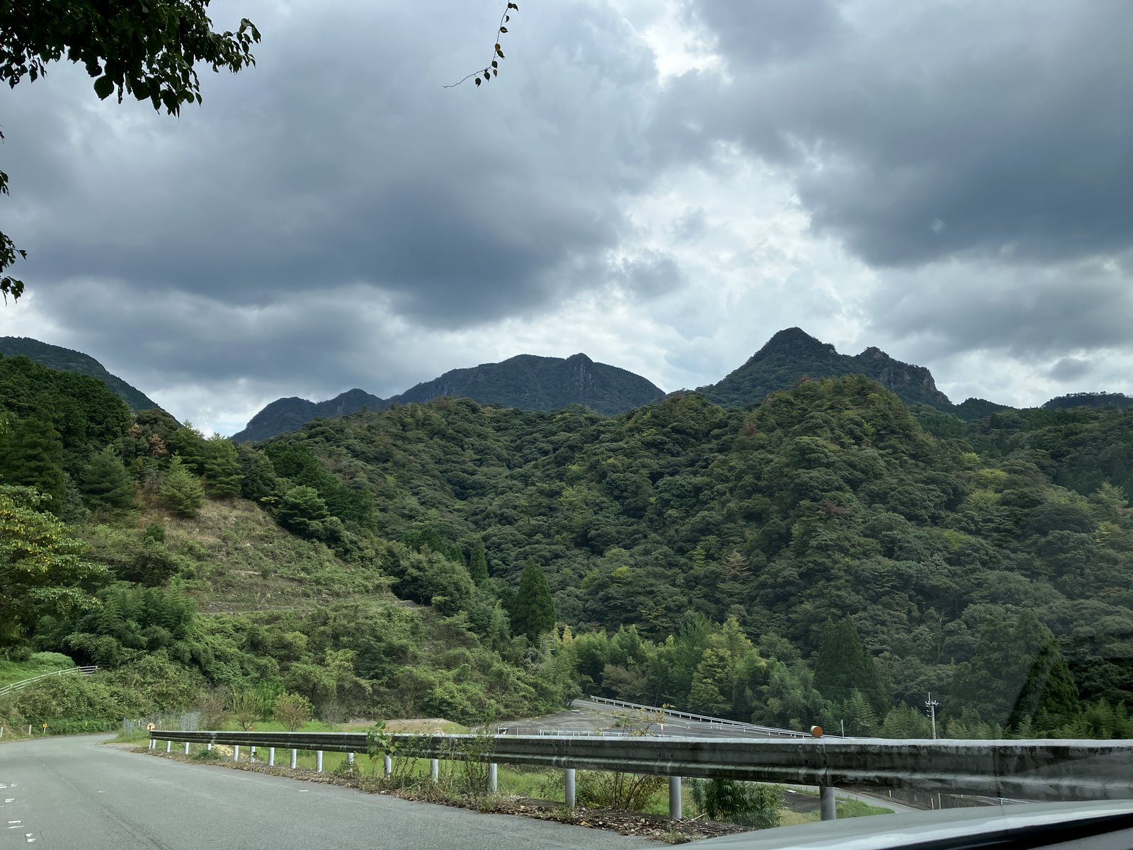 帰り道から見た八方ヶ岳の山並み