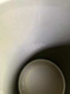 ジェットボイルの内側に刻まれたMAX SAFE FILLの線